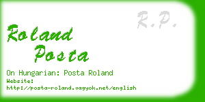 roland posta business card